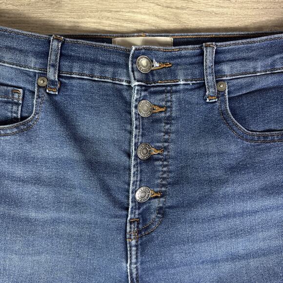 Everlane Button Fly High Rise The Vintage Skinny Jeans Medium Wash sz 30 - Picture 4 of 7